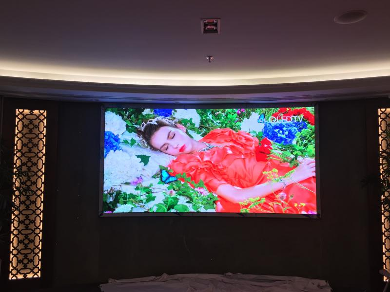 Màn hình led cong P1.25 GOB indoor - phòng họp tầng 31 Bamboo Tower - TP Hà Nội