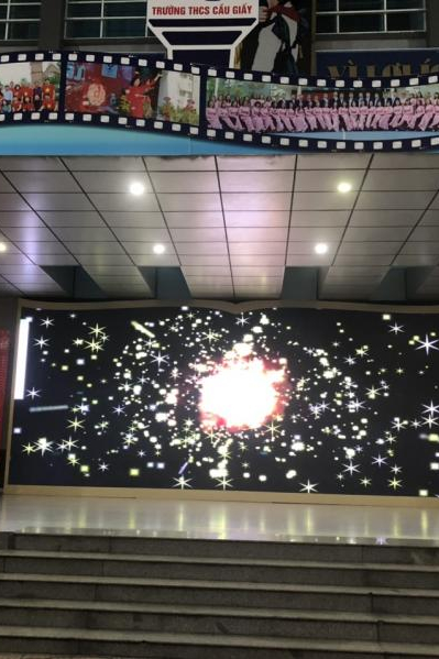 Màn hình led P3 indoor - trường trung học cơ sở Cầu Giấy